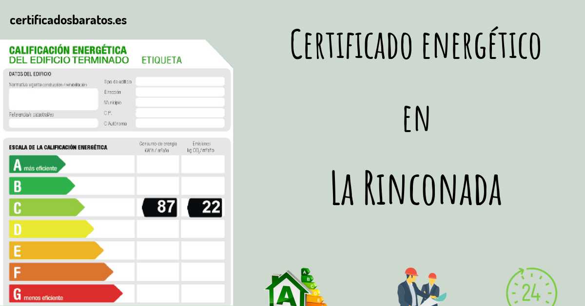 Certificado energético en La Rinconada