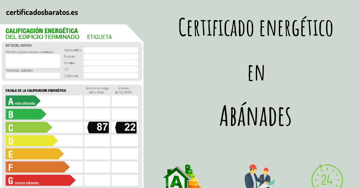 Certificado energético en Abánades