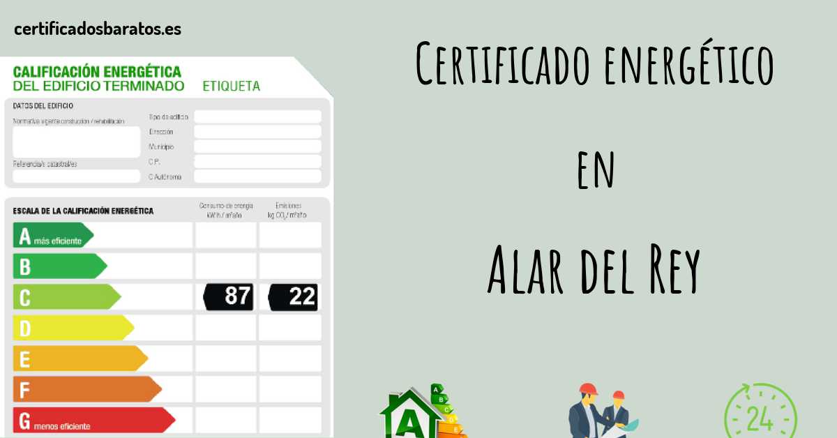 Certificado energético en Alar del Rey