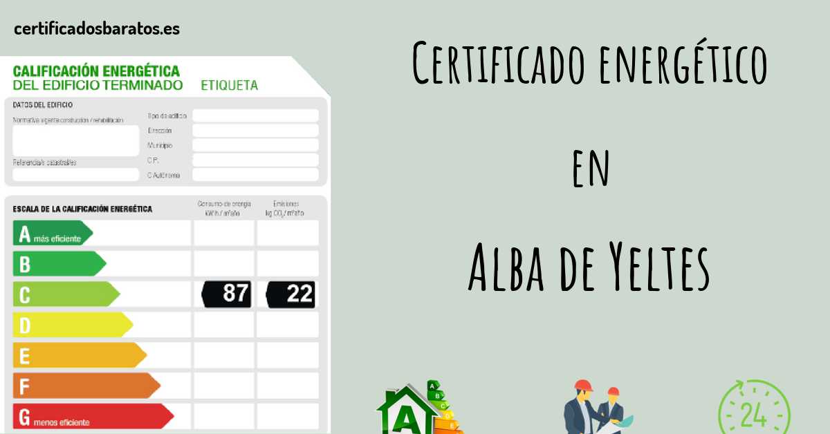 Certificado energético en Alba de Yeltes