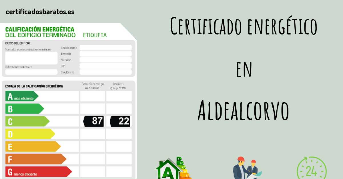 Certificado energético en Aldealcorvo