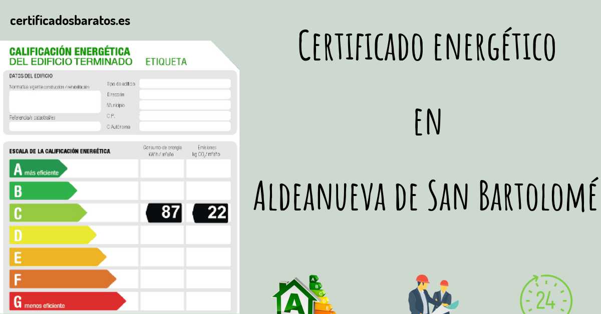 Certificado energético en Aldeanueva de San Bartolomé