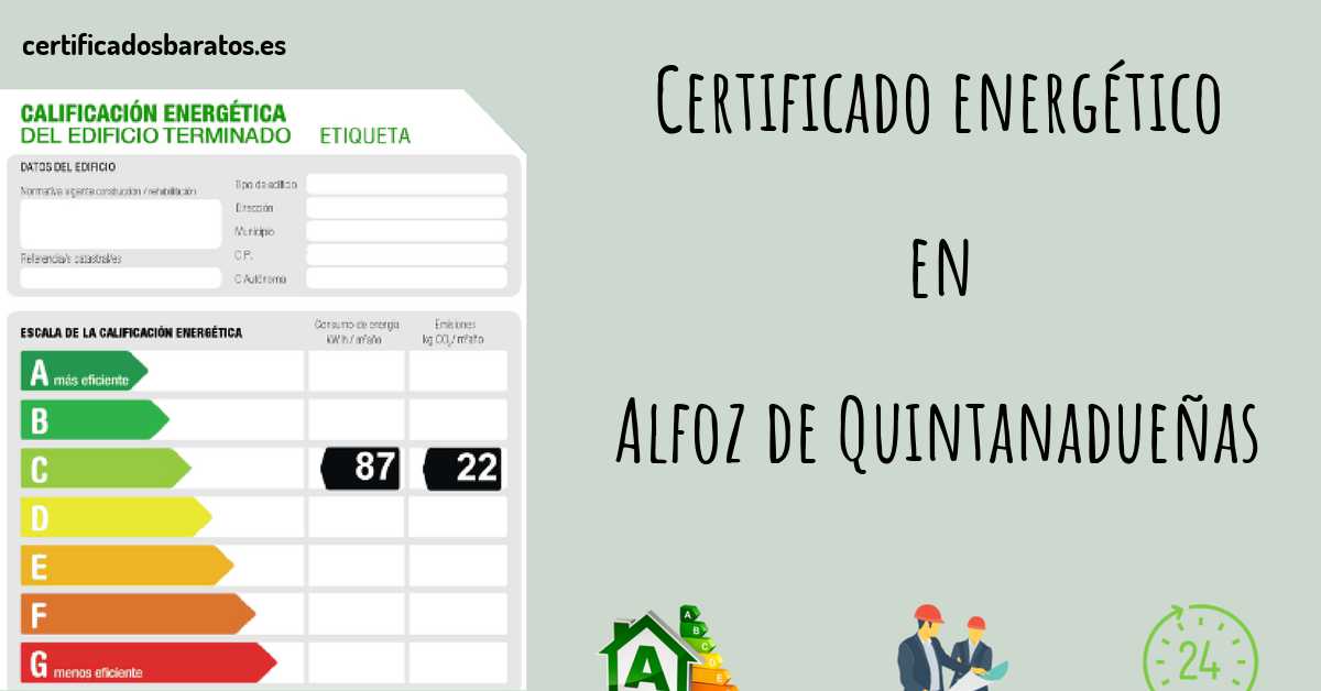 Certificado energético en Alfoz de Quintanadueñas