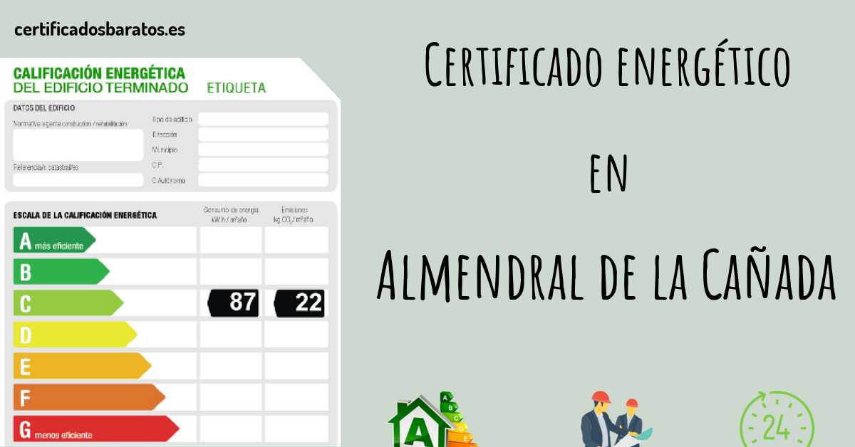 Certificado energético en Almendral de la Cañada