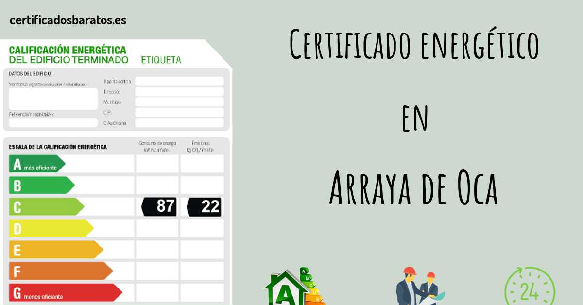 Certificado energético en Arraya de Oca