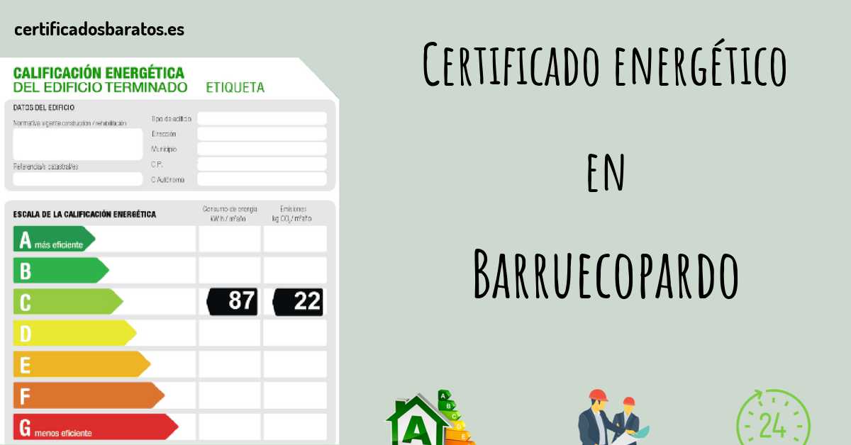 Certificado energético en Barruecopardo