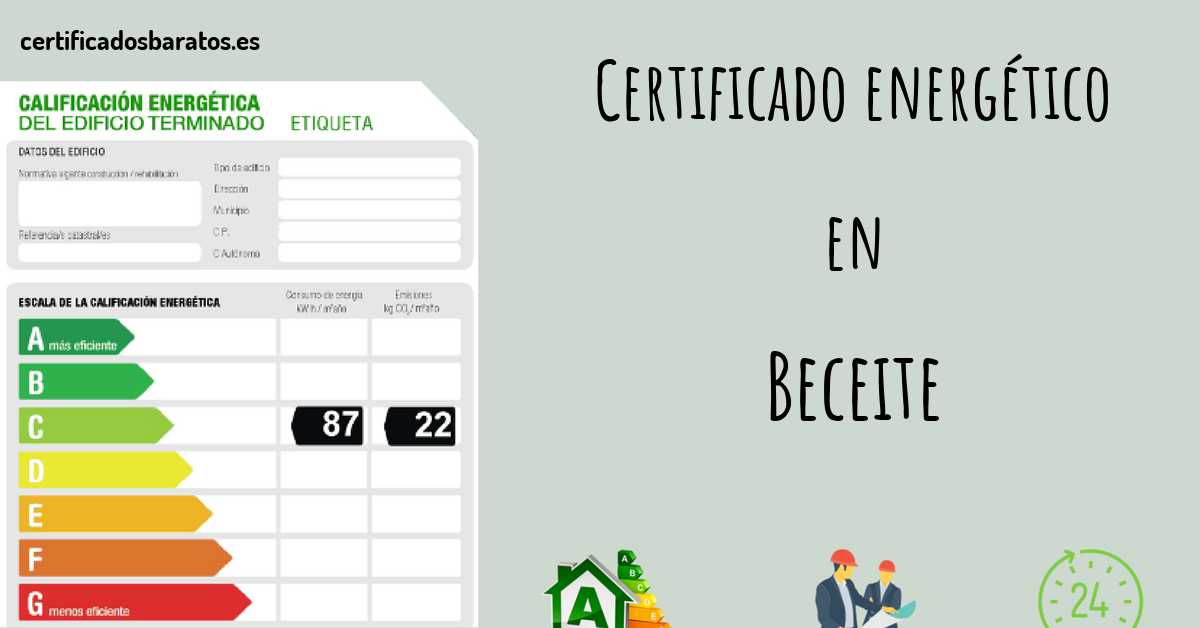 Certificado energético en Beceite