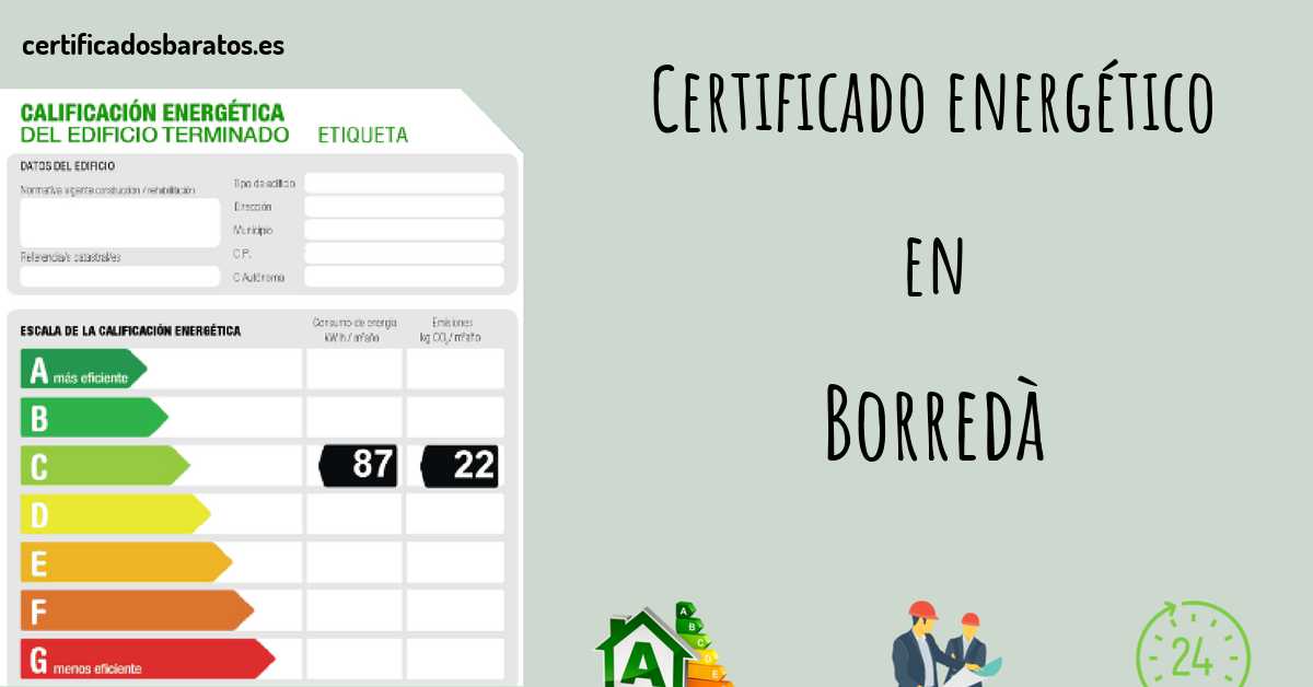 Certificado energético en Borredà
