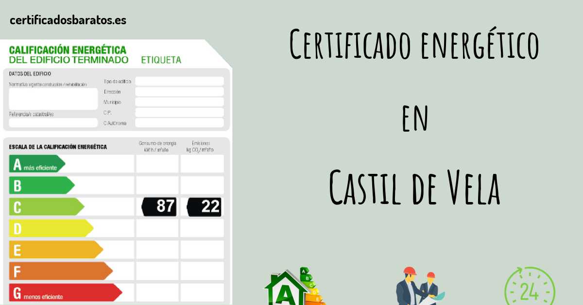 Certificado energético en Castil de Vela