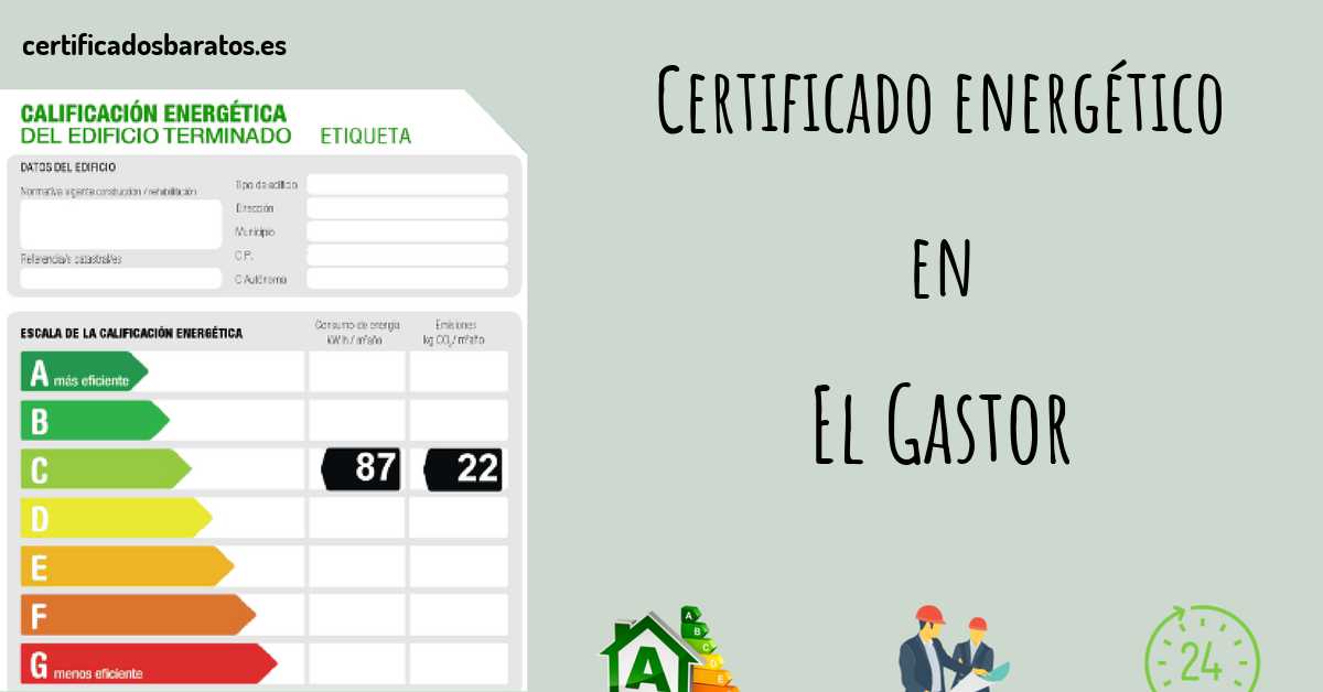 Certificado energético en El Gastor