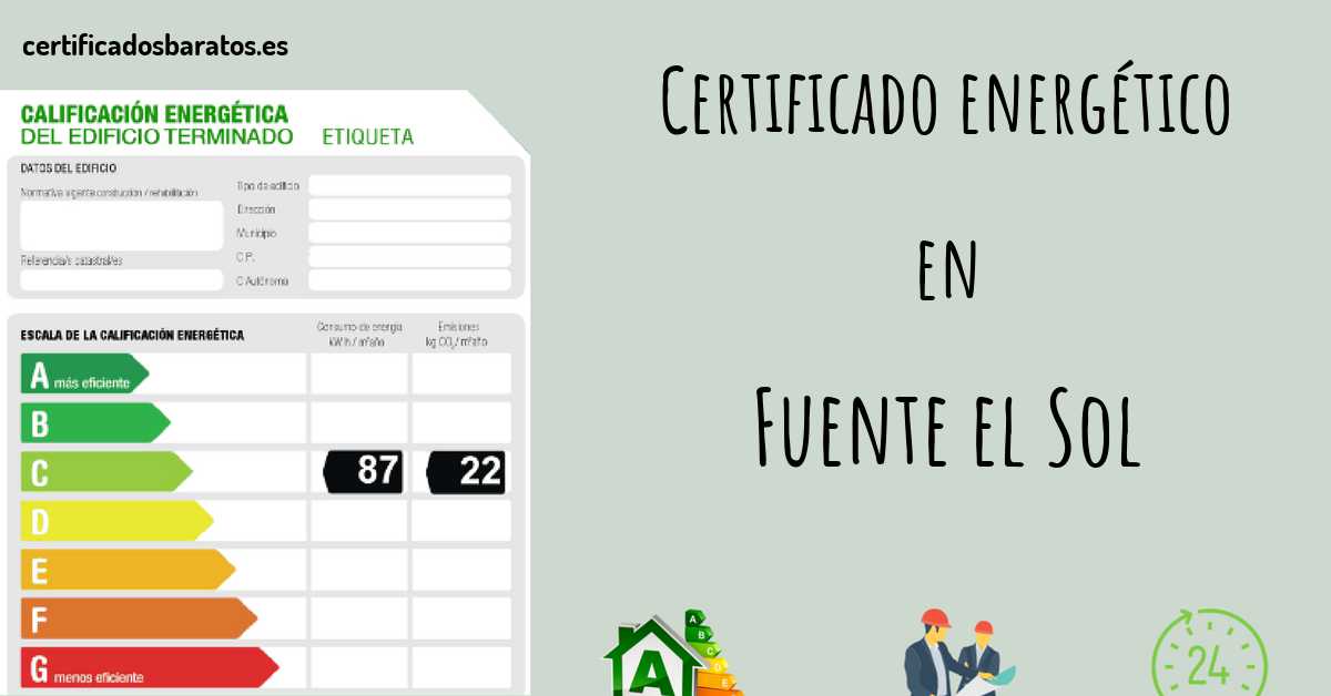 Certificado energético en Fuente el Sol