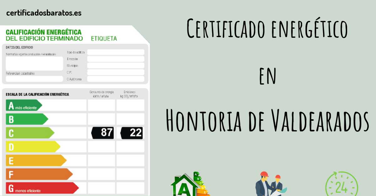 Certificado energético en Hontoria de Valdearados