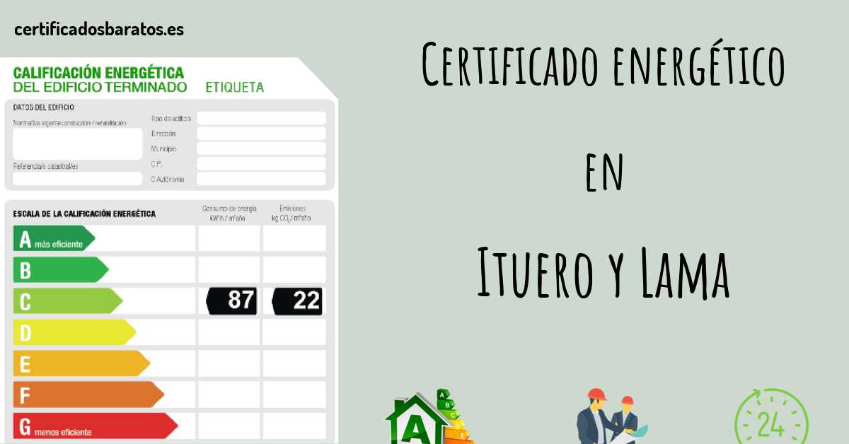 Certificado energético en Ituero y Lama