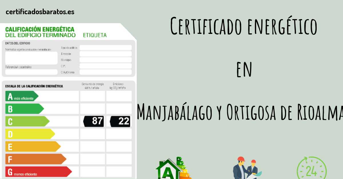 Certificado energético en Manjabálago y Ortigosa de Rioalmar