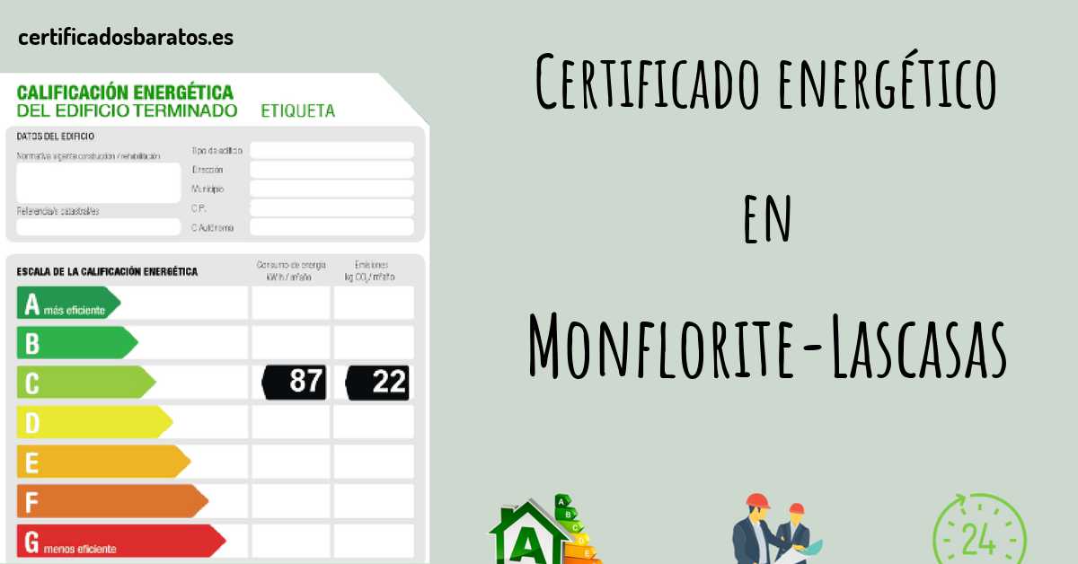 Certificado energético en Monflorite-Lascasas