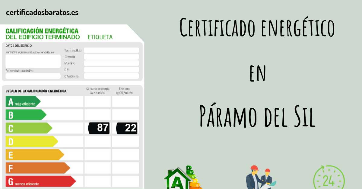 Certificado energético en Páramo del Sil