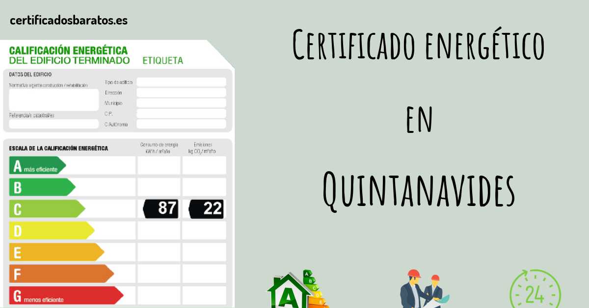 Certificado energético en Quintanavides