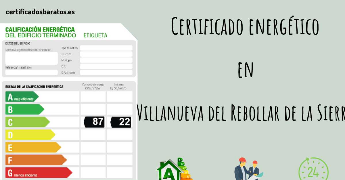 Certificado energético en Villanueva del Rebollar de la Sierra