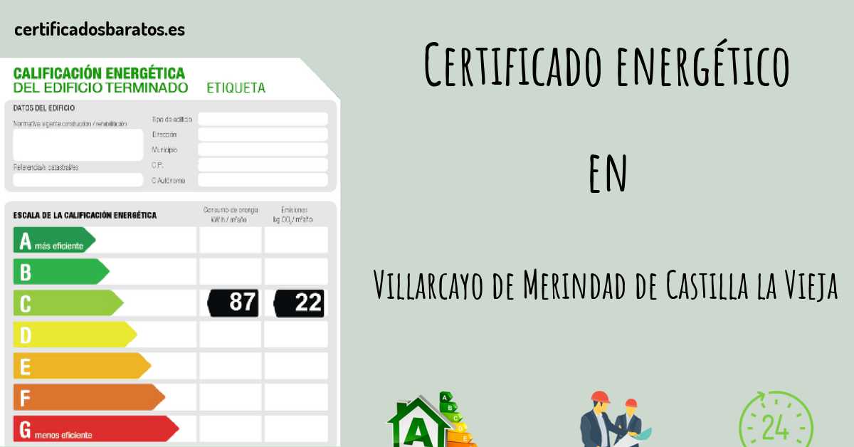 Certificado energético en Villarcayo de Merindad de Castilla la Vieja