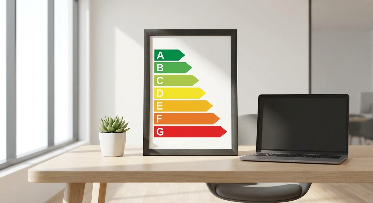 energy efficiency rating scale from A to G